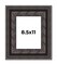 8.5x11 3.5" Wide Ornate Black Picture Frame - UV Acrylic, Foam Board Backing, Hanging Hardware